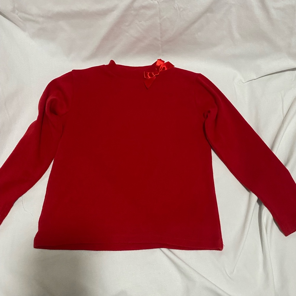 Red long sleeve shirt